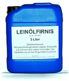 Lijnolie-vernis 5 liter kopen bij Imkerij De Linde